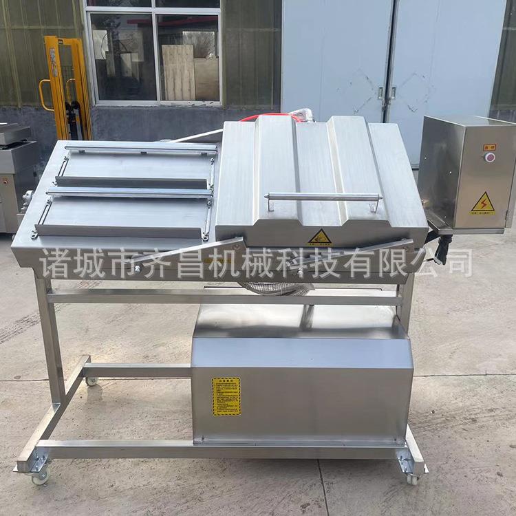可倾斜式真空包装机牛肉汤真空封口机闹汤驴肉双室真空包装机