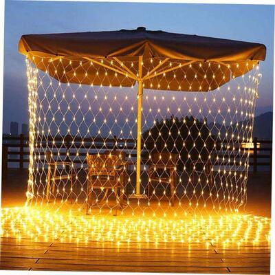 Garland Curtain LED Net Light Festoon Christmas Decor for Ho