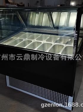 厂家供应12盘冰激凌陈列柜 110V gelato showcase 冰淇淋展示柜