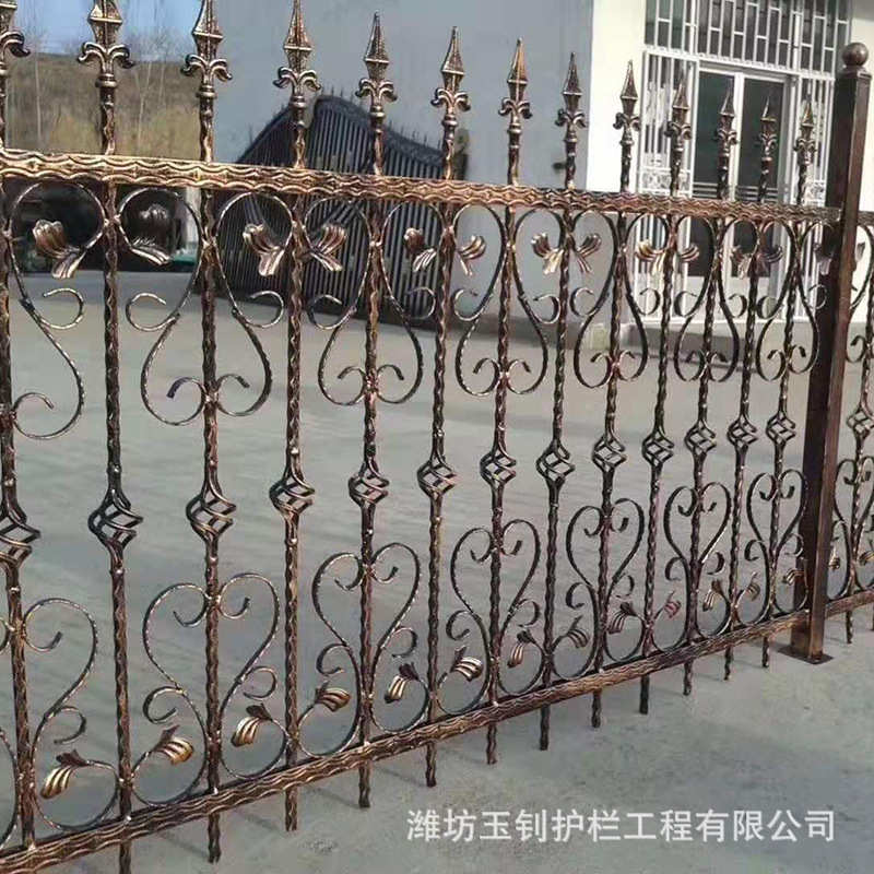 铁艺防护栏 小区别墅庭院厂区围墙栅栏 建筑工程隔离防护栏