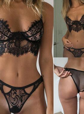 Women Sexy Bodysuit Lady G-string Sexy Lingerie Black Lace B