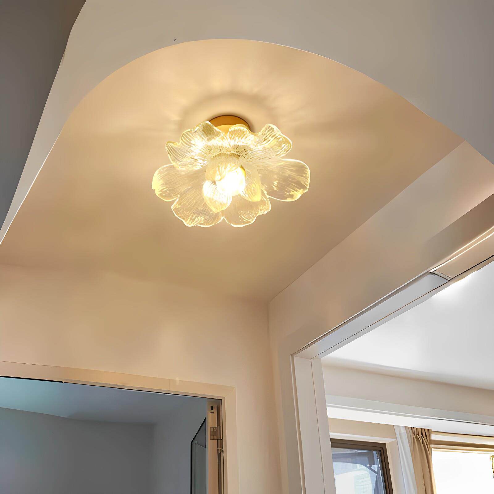 新款花瓣走道灯走廊现代简约阳台灯楼梯衣帽间入户玄关吸顶灯北欧