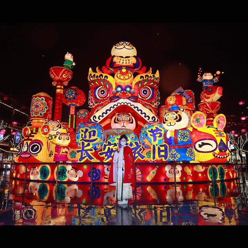 大型花灯不夜城灯会龙年节日街道亮化春节文旅灯光节造型灯展厂家