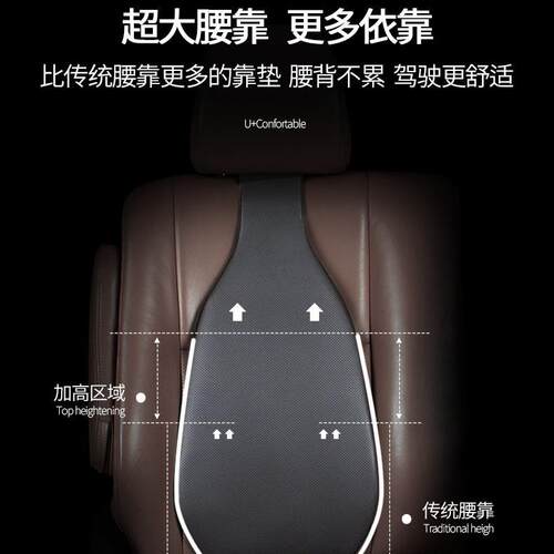 新款直销汽车靠垫腰垫司机座椅空气腰靠车载靠背垫腰托护腰枕车用