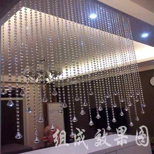水厂家直供晶珠断隔帘卧玄室客餐厅帘卫生间关装饰欧式阳台半门帘