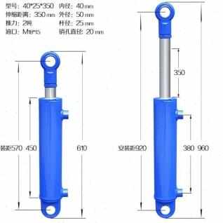 爆品油柴液压缸双向升降小型劈缸机配吨2吨液压油顶油压顶1件大品