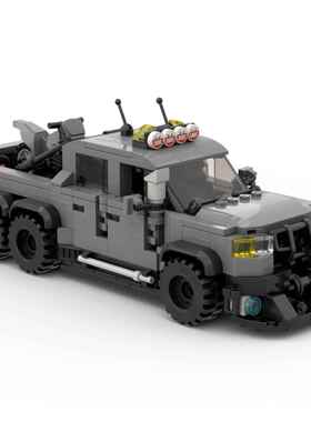 跨境MOC积木42826-福特猛禽车Velociraptor小颗粒越野汽车模型