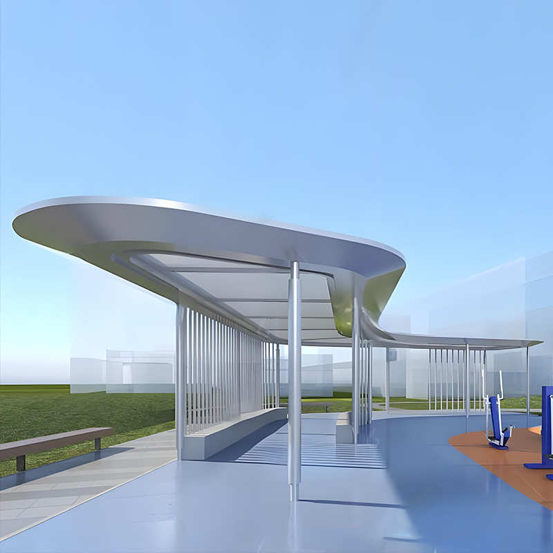 大型户外不锈钢异形廊架户外不锈钢凉亭异形钢结构生产厂家