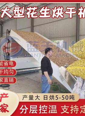 网带七彩花生烘干机云南五彩花生长生果烘干设备大型花生干燥机