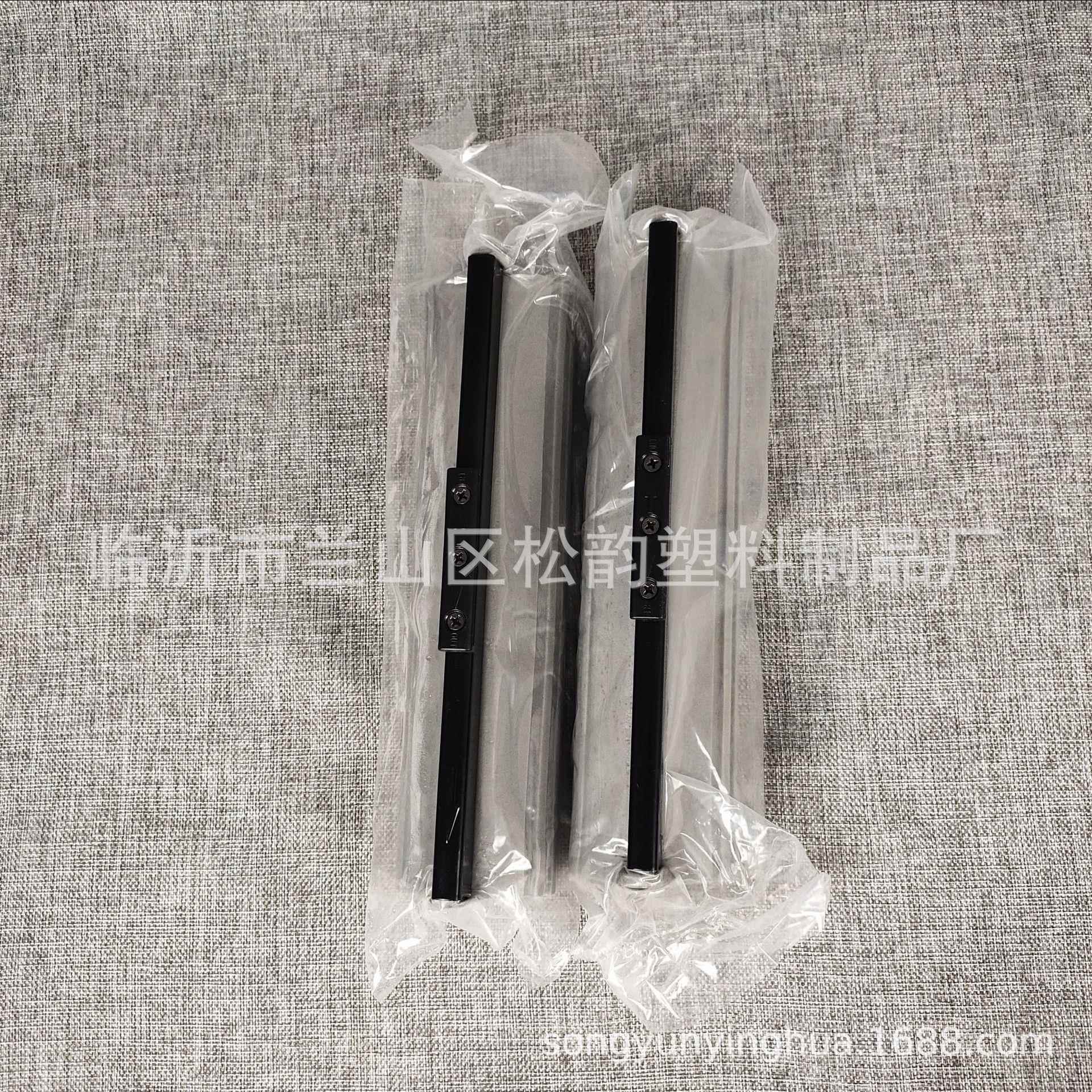 松韵英花27CM紫杆卡槽替换头灰色免螺丝胶棉拖把替换装0318