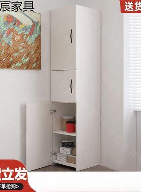 卧室客厅储物柜灰色带门角柜墙角柜转角柜角落柜收纳柜拐角置物架