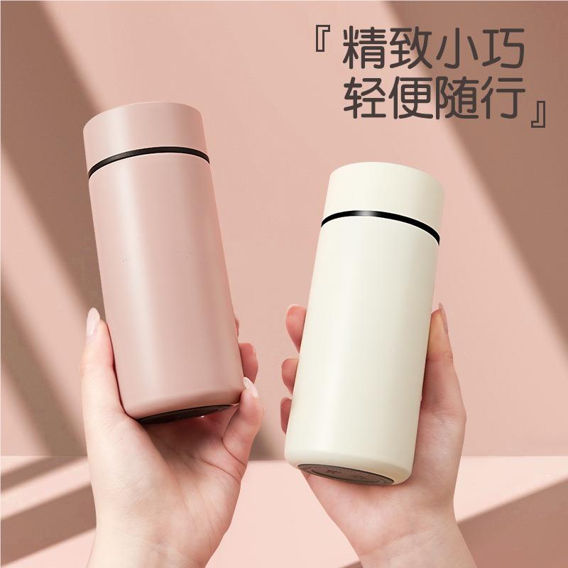 智能16不3锈钢载365保温杯女便携小巧可爱水杯生车泡茶杯子刻字