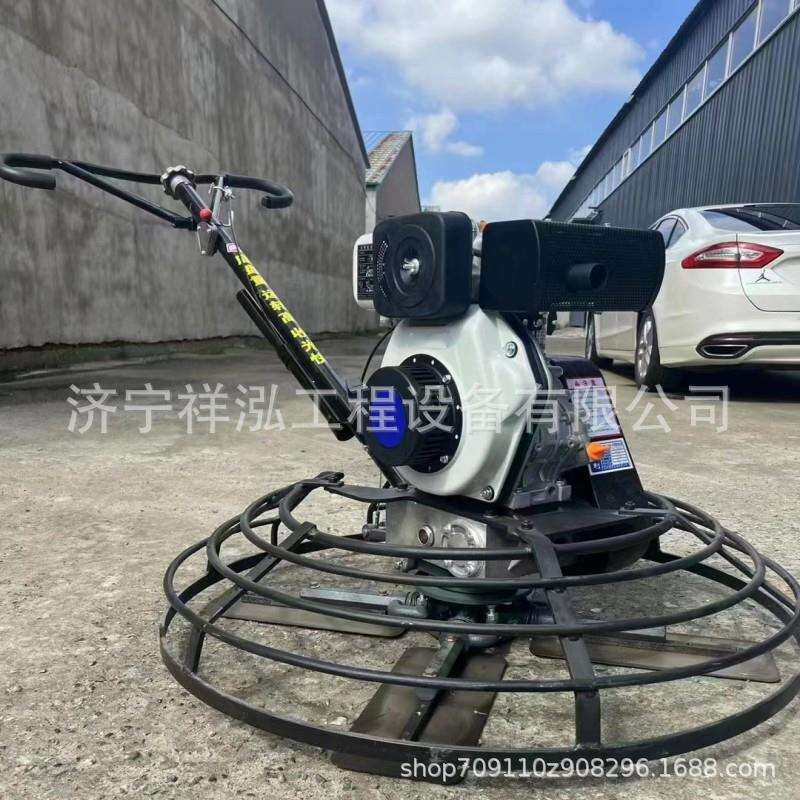 自驾式混凝土路面收光机90型电动抹光机手扶混凝土磨光机