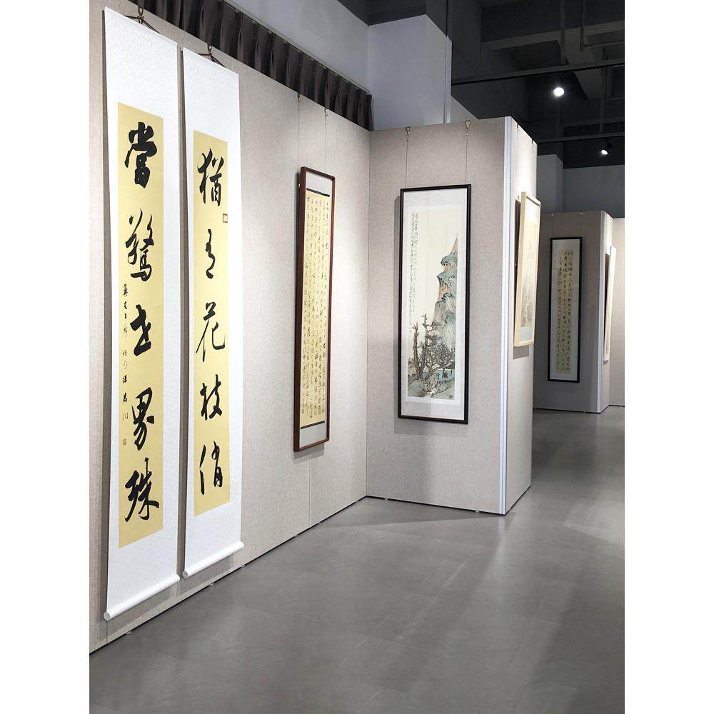 移动无缝展板展会书画摄影书法作品画展展览宣传设计亚麻布置板墙,商业/办公家具,X展架/易拉宝,淘宝优惠券,粉丝福利购,淘宝优惠卷