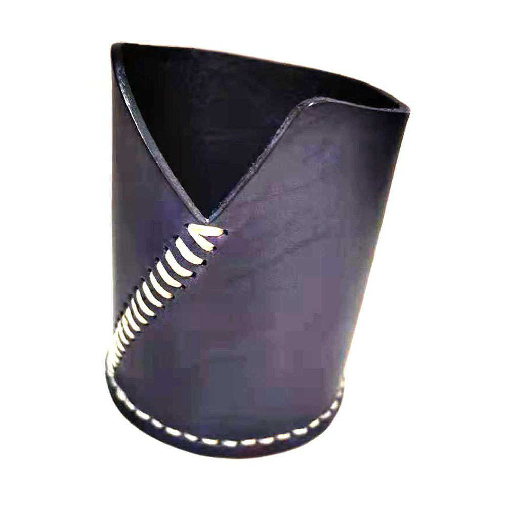 源头工厂植鞣头层牛皮笔筒办公学习学生用品收纳筒新款手工缝线潮,收纳整理,笔筒,淘宝优惠券,粉丝福利购,淘宝优惠卷