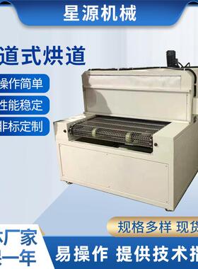 供应烘道高效高精密隧道式烘干线烘道UV+IR流平烘干机