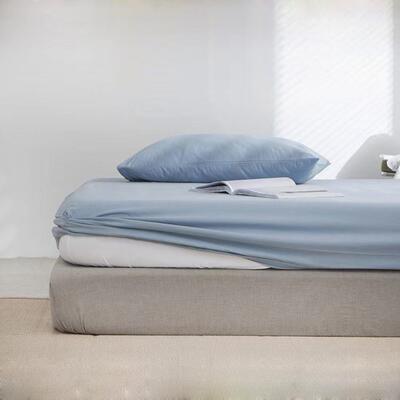 solid bed mattress cover bed sheet fitted queen king外贸床笠