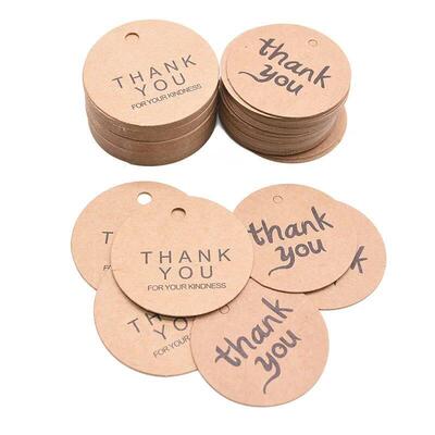 100pcs/lot Packaging Tags Handmade Hang Tag Kraft Paper Tags