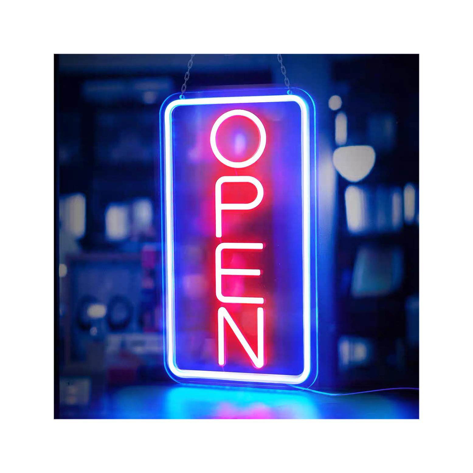 霓虹灯led灯外贸open标志英文字母灯氛围灯发光字招牌