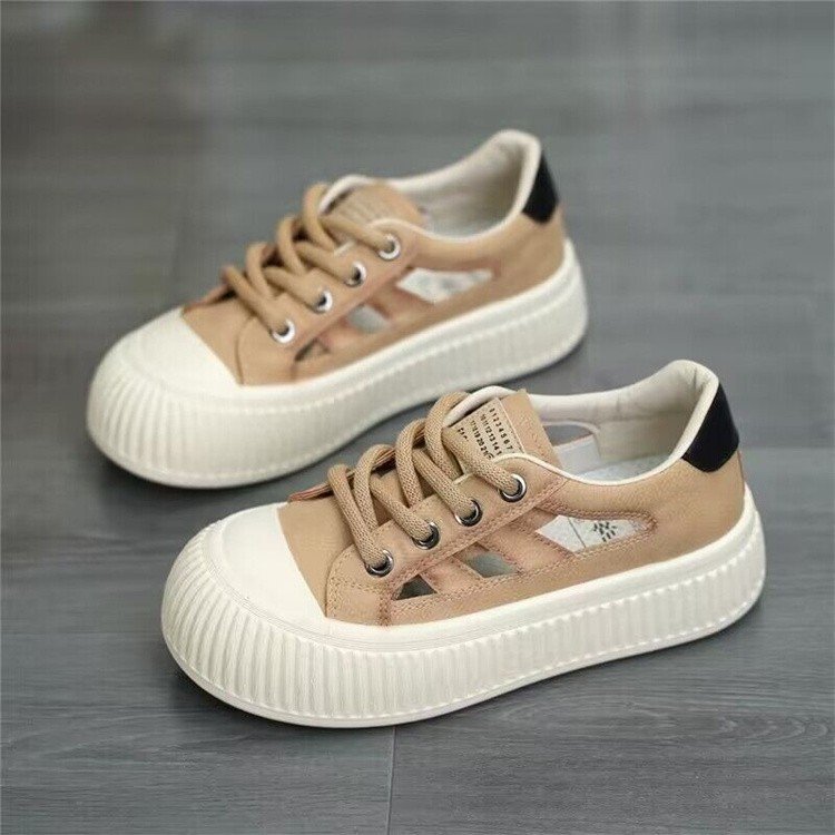 ins镂空小白韩版学生透气老爹鞋