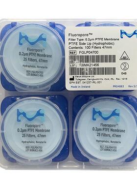 FHLP0100密理博PTEF疏水0.45um*1mm聚四氟乙烯白色光面表面滤膜