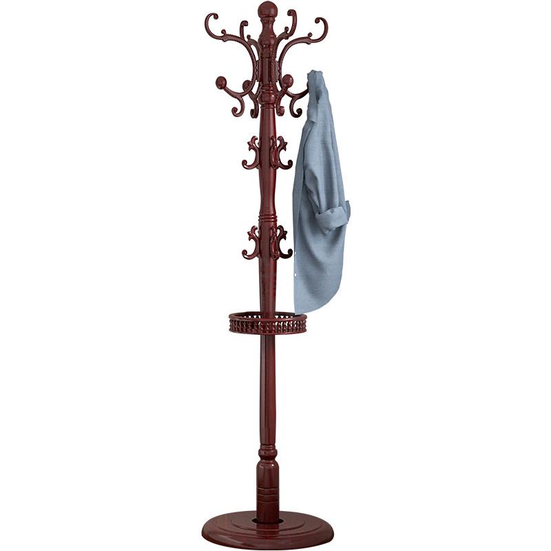 实木衣帽架落地卧室挂衣架单杆立式家用客厅简约现代衣服架子新品