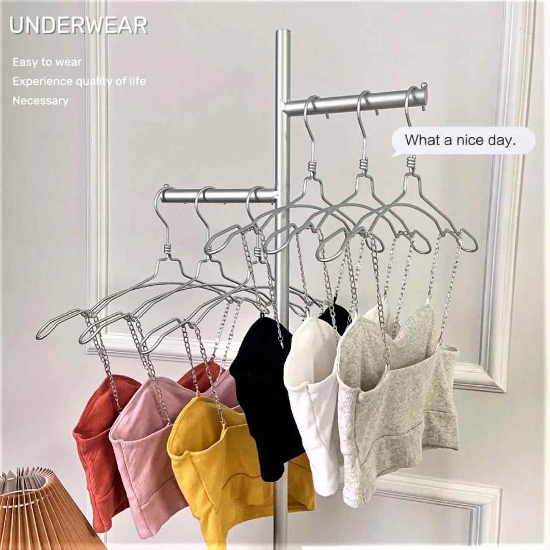 服装店铝线衣架金属铝合金衣架 户外阳台干湿衣挂丝绸婚纱衣架