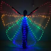 led发光翅膀成人跳舞发光道具肚皮舞披风荧光蝴蝶舞芭蕾舞演出服