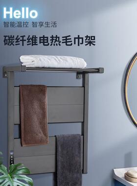 德国新款智能电热毛巾体架家打用卫间免孔碳纤维加热DH301-DL一烘