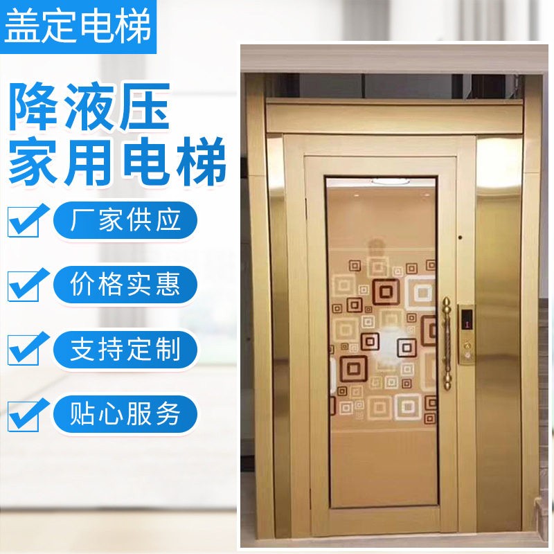升降家用电梯二三层复式阁楼家庭电梯曳引机观光别墅电梯