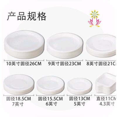 Super Rigid Extra Strong Disposable Party Paper Plates Biode