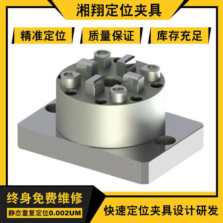 湘翔厂家定制气动工装平面夹具 面部锁螺丝D100CNC气动卡盘