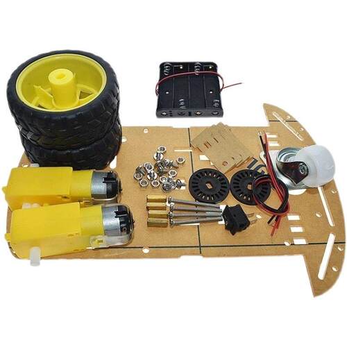 智能小车底盘/寻迹小车/机器人小车底盘/测速/送电池盒2 4WD小车