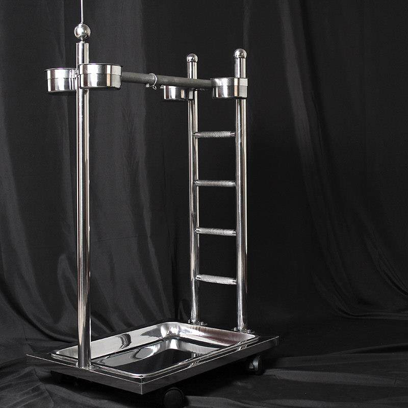 鹦鹉站架不锈钢升降架梯子架大型鸟架中大型鹦鹉用