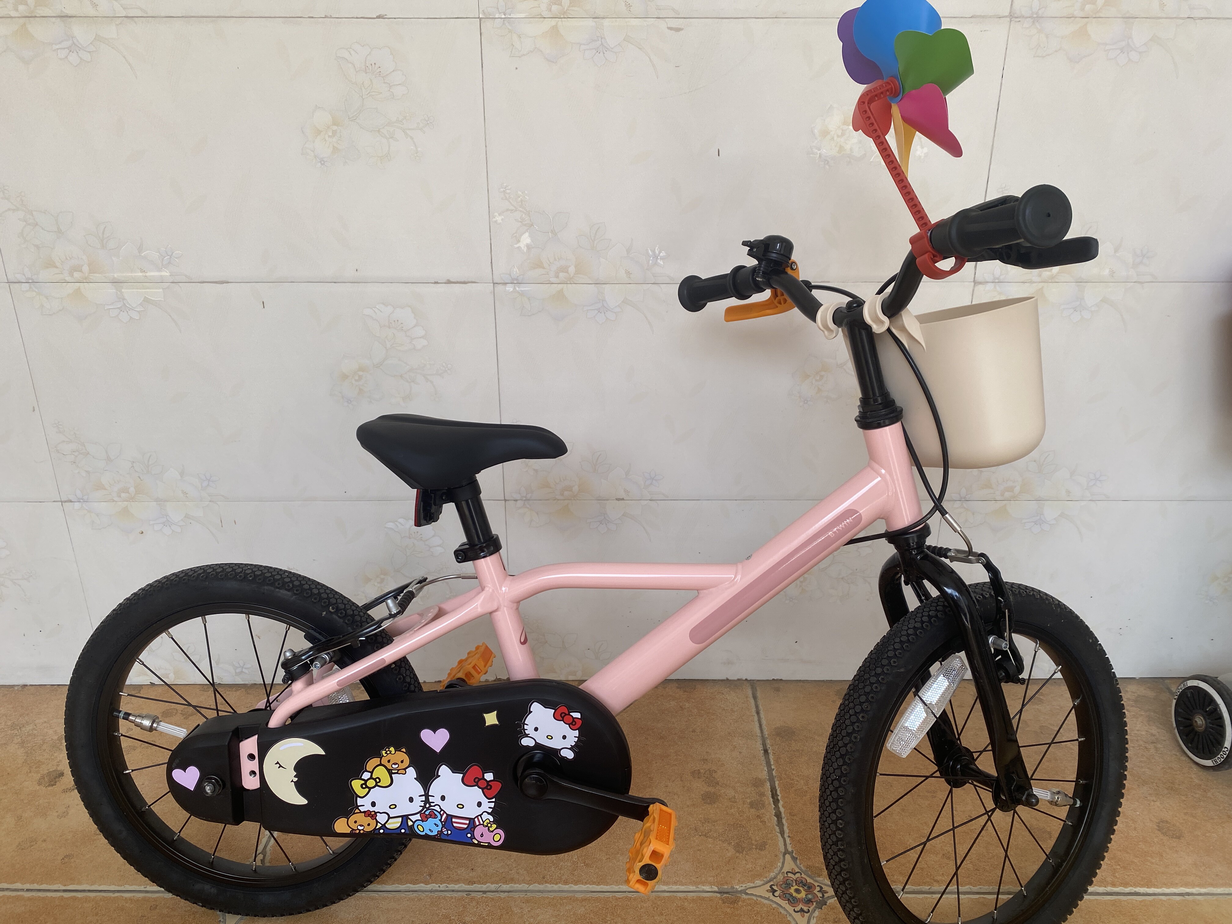 Детский велосипед Decathlon BTWIN 16 дюймов для мальчиков и девочек 4-6 лет, запатентованный тормоз photo review