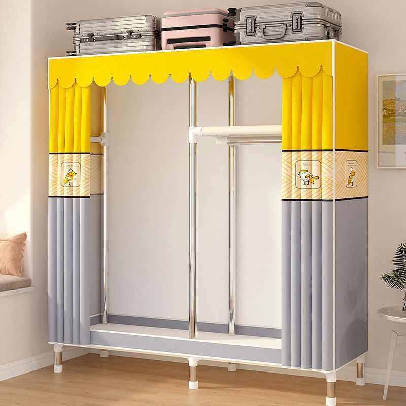 衣柜女卧室学生少女高颜值布衣柜子家用简易组装网红衣柜出租房用,住宅家具,简易衣柜,淘宝优惠券,粉丝福利购,淘宝优惠卷