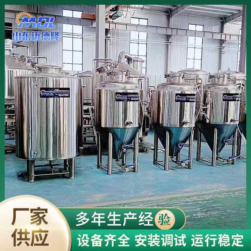 自酿啤酒发酵罐 商用啤酒发酵罐 小型精酿啤酒发酵罐