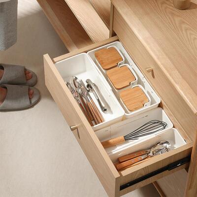 Home-use segmented expandable storage box, drawer-style orga