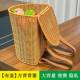 纯手工藤编大容量双肩竹篓户外采摘背箩筐儿童小竹篓舞蹈道具篓子