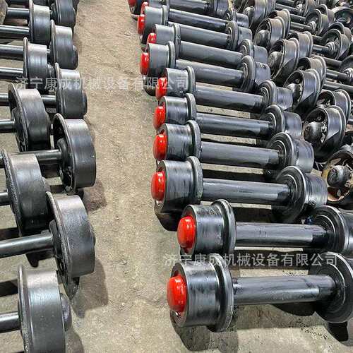 矿山用铸钢实心矿车轮对井下运输用矿车空心轮对平板车矿车轮对