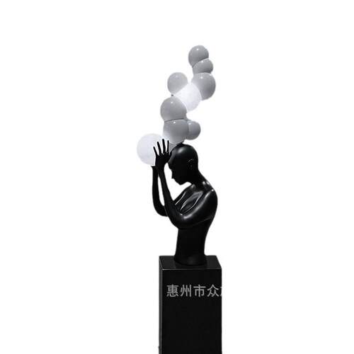 西式北欧复古天使艺术品人物雕塑家居橱窗罗马柱像工艺品摆件