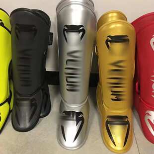 散打护腿连脚背护胫成人儿童拳击训练加厚搏击护具跆拳道泰拳护腿