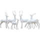 户外园林玻璃钢鹿群雕塑景区小品商场美陈花园公园住宅摆件工艺品