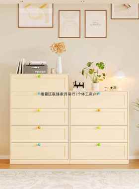 首件立柜减家边用钢制斗柜客厅柜床尾储物五抽屉现代VIR简约铁皮