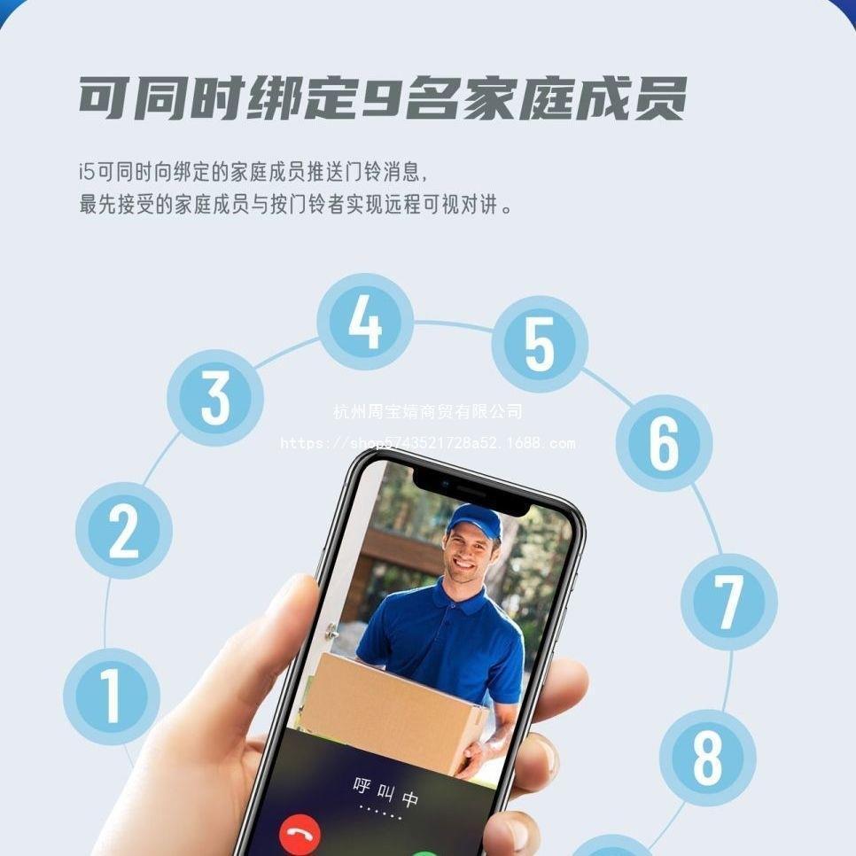 智能SAP可无线门铃待机超长门玲监控手机室内一体家双向可用视视