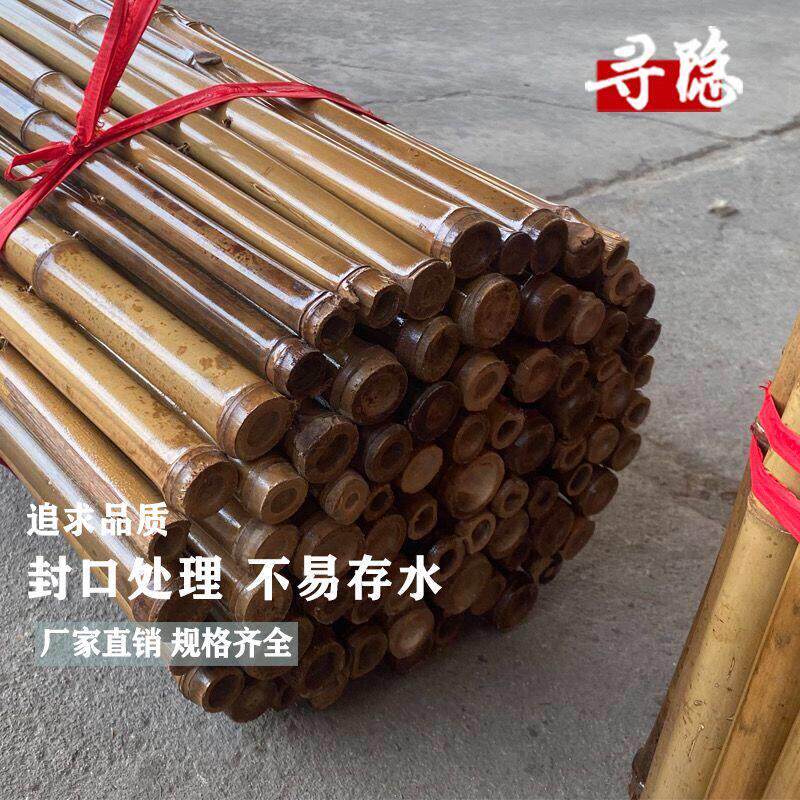 新品碳化竹篱笆花园围栏栅栏防腐竹竿庭院改造新中式田园美丽乡村