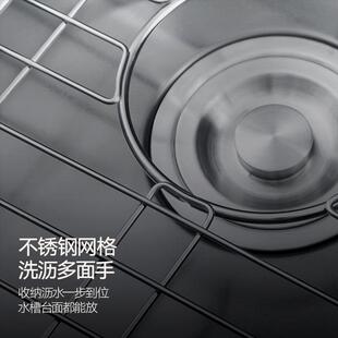 吧台迷你圆形水槽小方槽家用304不锈钢纳米水槽洗菜盆洗碗池