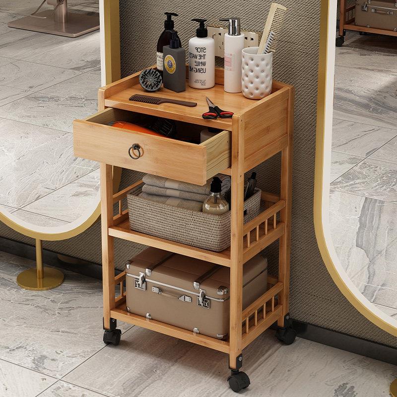 理髲店工具柜发廊专用工具车美发店置物架工具台剪发推车小柜子