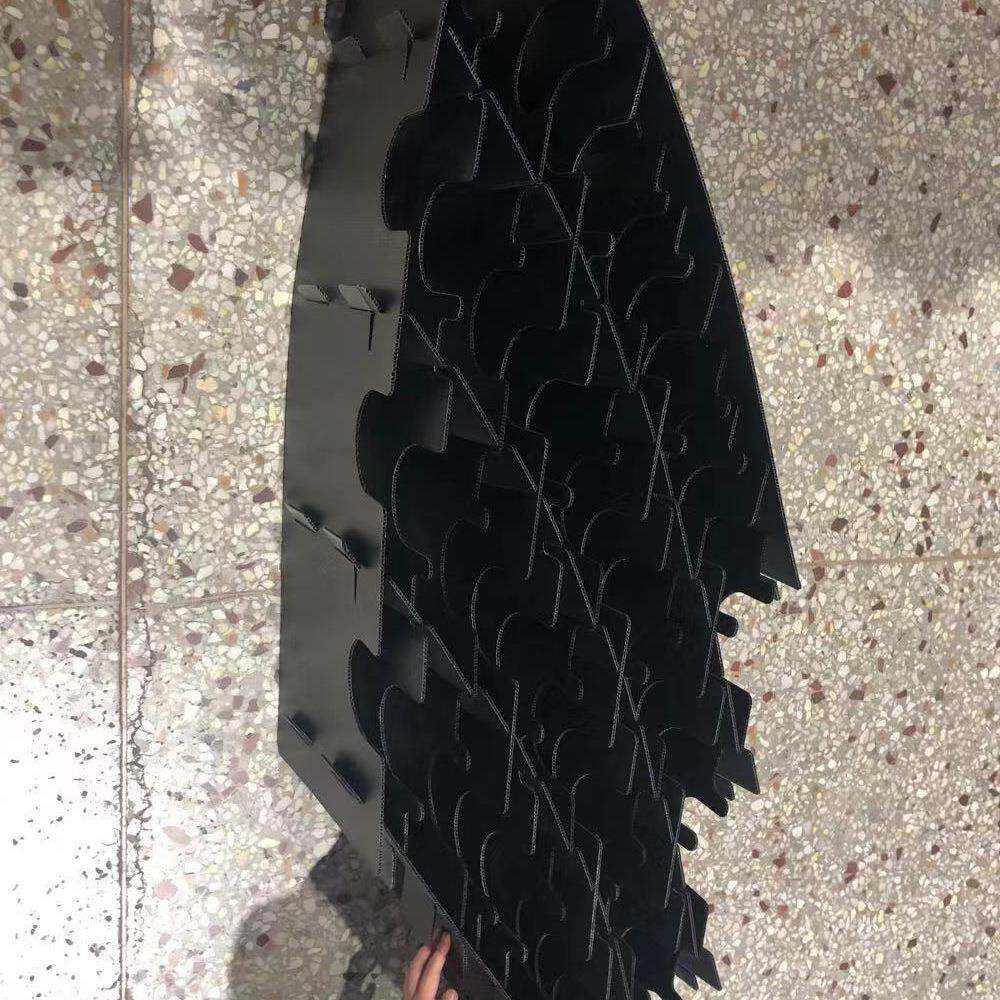 中空板黑色刀卡pp中空板刀卡瓦楞板周转箱可折叠中空板箱刀卡