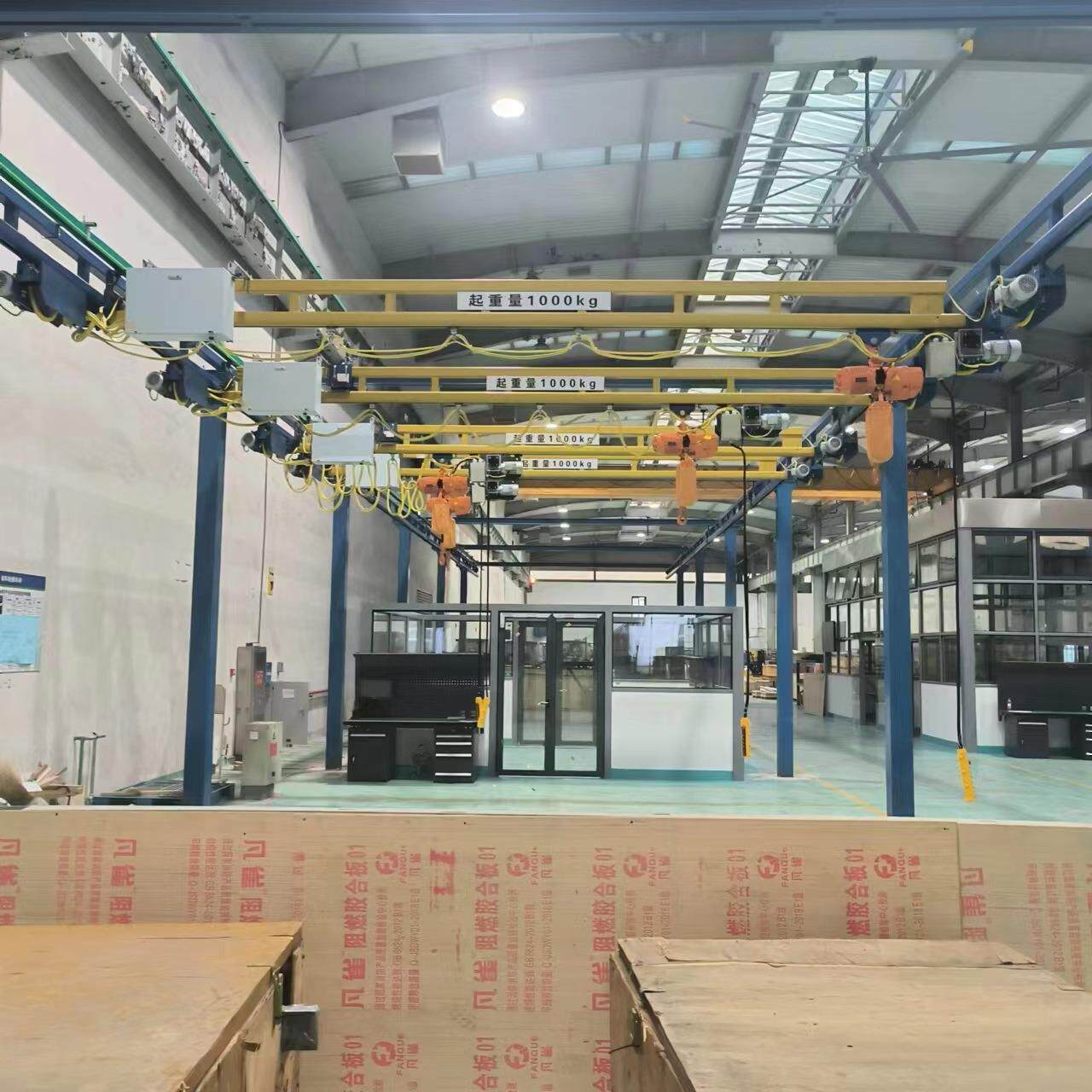 KBK刚性轨道组合式悬挂行车 轻小型电动航吊1t桁架 起升平稳省力